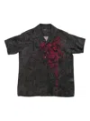 Y's Black Shirt With Pattern