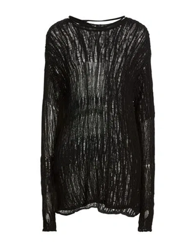Y's Aspesi Woman Sweater Black Size 2 Cotton