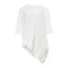Y's Asymmetric T-shirt In White