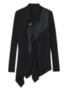 Y's Asymmetric Blouse In Blue