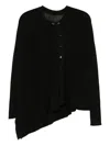 Y's Asymmetric Cardigan In Black