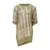 Y's Asymmetric Drape Pullover In Green