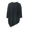 Y's Asymmetric Drape T-shirt In Black