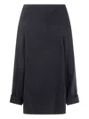 Y's Asymmetric-fastening Single-bresated Coat In Black