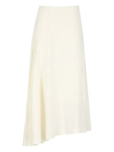 Y'S ASYMMETRIC-HEM MIDI SKIRT