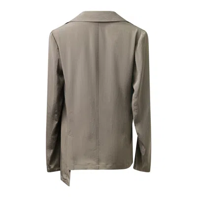 Y's Asymmetric Jacket In Brown