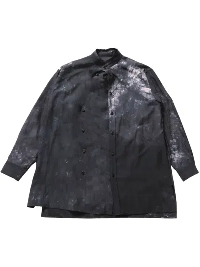 Y's Asymmetric Shirt In Blue