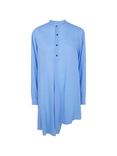 Y's Asymmetric Shirt In Blue