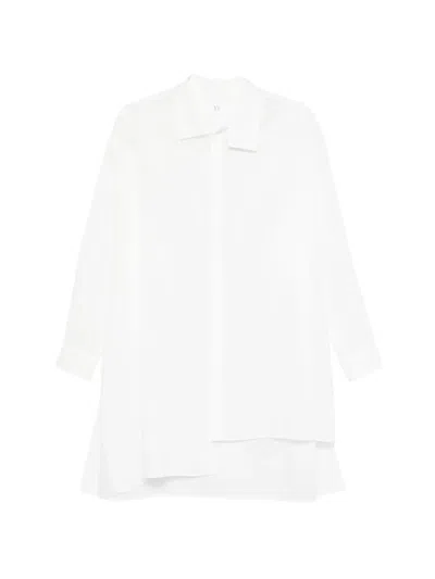 Y's Asymmetric Shirt In White
