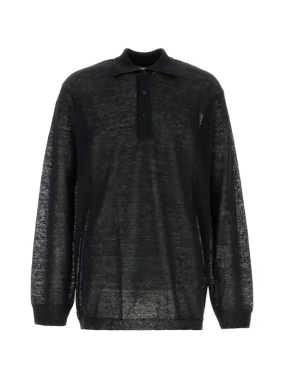 Y'S LONG-SLEEVE POLO SHIRT