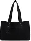 Y's Black Big Washer Canvas Tote