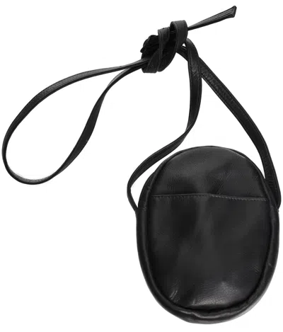 Y's Black Leather Bag
