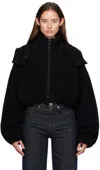 Y's Black N-short Jacket In 1 Black