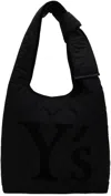 Y's Black Ribbon Tote In 3 Black