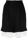 Y's Black Shorts In Black  