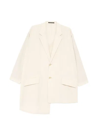 Y's Broad Big Jacket In Neutral