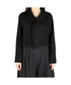 Y's Button Blouson In Black