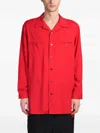 Y's Button-down Shirt In Red