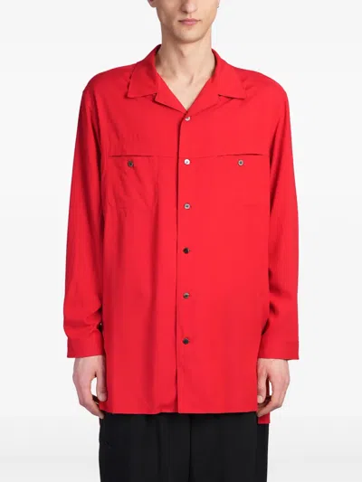 Y's Button-down Shirt In Red