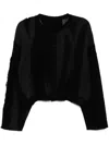 Y's Button Fastening Cardigan In Black