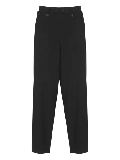 Y'S BUTTON-FASTENING SLIT-POCKET TROUSERS