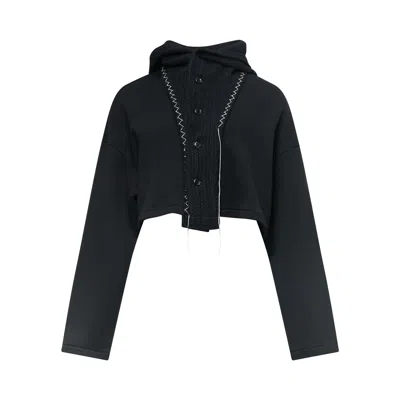 Y's Button Open S Hoodie In Blue