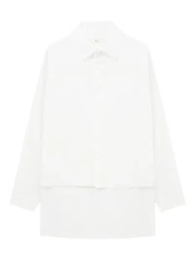 Y's Buttoned Shirt In White