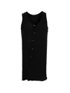 Y's Buttoned V-neck T-shirt In Black