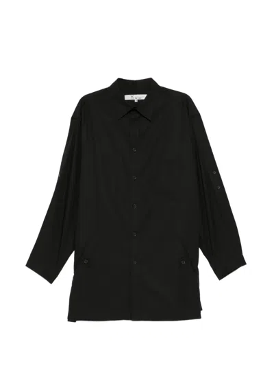 Y's Button-up Shirt In Black