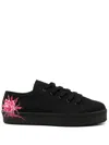 Y's Cactus Design Print Sneaker In Black