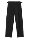 Y's Cargo-pocket Trousers In Black