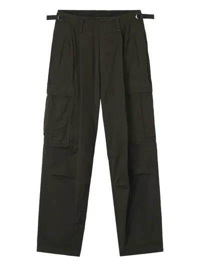 Y's Cargo-pocket Trousers In Brown