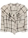 Y's Checked Jacket In 中性色