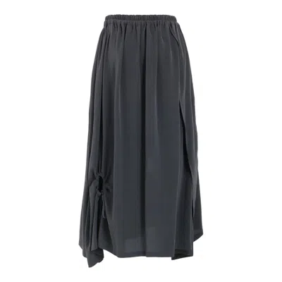 Y's Circle Gathered Skirt In Black