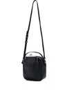 Y's Clasp-fastening Leather Mini Bag In Black