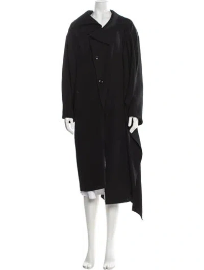 Pre-owned Y's Coat In Black