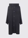 Y's U Long Cape Coat In Black