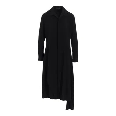 Y's Collar Shirt Dress In Blue