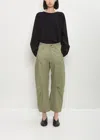 Y's Cotton Gusset Wide Pants In Green