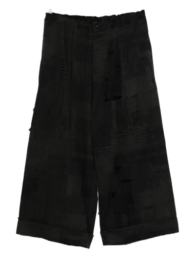 Y's Cotton Pants In Black