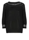 Y's Cotton Sweater In Black