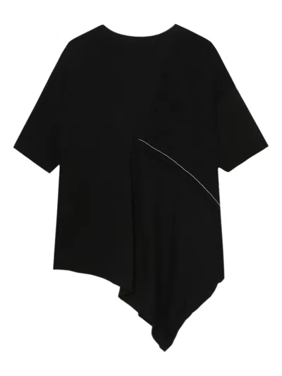 Y's Cotton T-shirt In 黑色