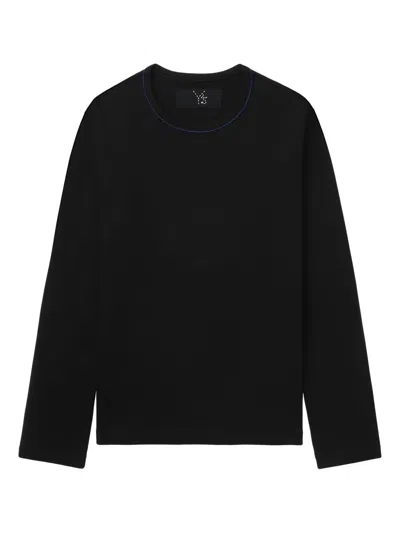 Y's Cotton T-shirt In 黑色