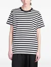 Y's Striped Sweater In White