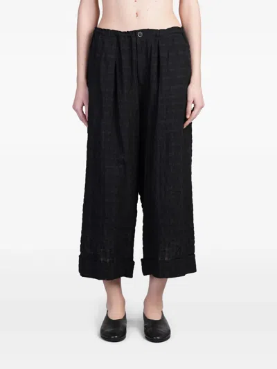 Y's Cotton Trousers In Black