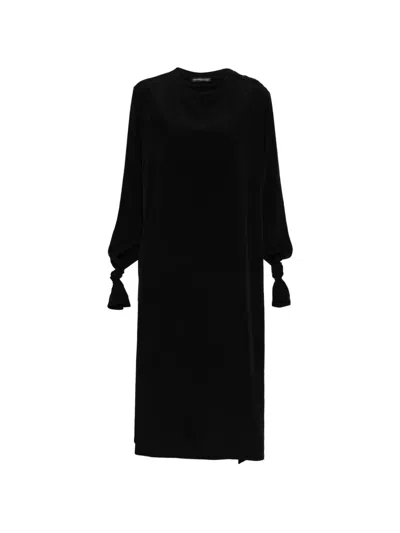 Y's Crepe-de-chine Midi Dress In Animal Print