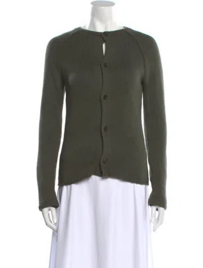 Pre-owned Y's Crew Neck Sweater In Green