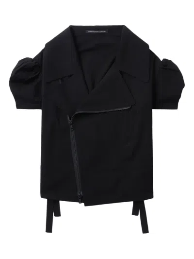 Y's Cropped Jacket In 黑色
