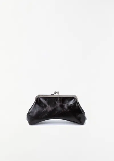 Y's Curvy Bag With Metal Clasp (s) In Brown
