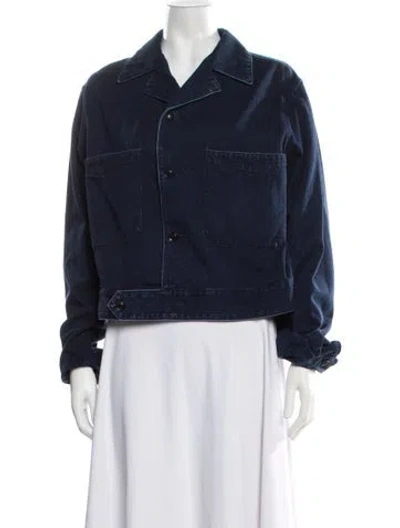 Pre-owned Y's Denim Jacket W/ Tags In Blue